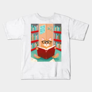 The Library Cat Kids T-Shirt